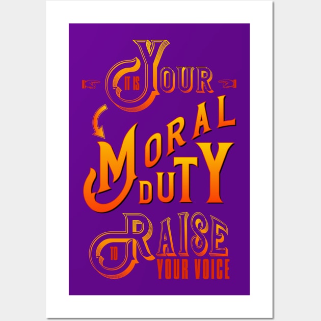 Moral duty Wall Art by bluehair